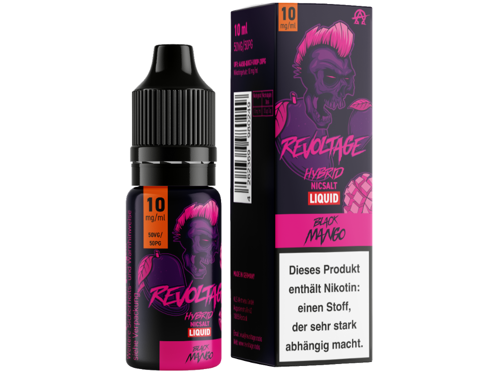 Revoltage - Tobacco Gold - Hybrid Nikotinsalz Liquid - Black Mango - 10 mg/ml