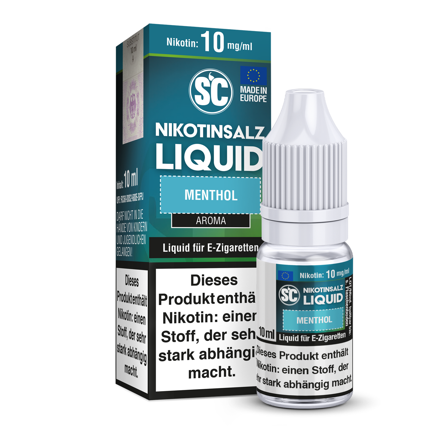 SC - Menthol - E-Zigaretten Nikotinsalz Liquid - 10 mg/ml