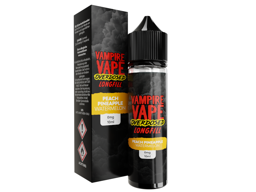 Vampire Vape - Overdosed - Aroma Peach Pineapple Watermelon 10 ml 10er Packung