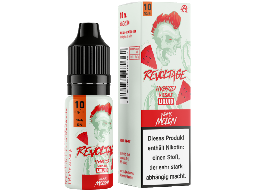 Revoltage - Tobacco Gold - Hybrid Nikotinsalz Liquid - White Melon - 10 mg/ml