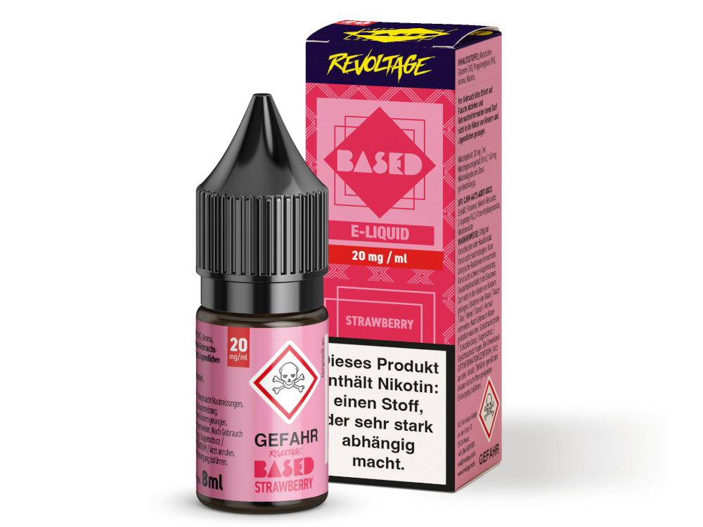 Revoltage - BASED - Hybrid Nikotinsalz Liquid - Strawberry - 20 mg/ml