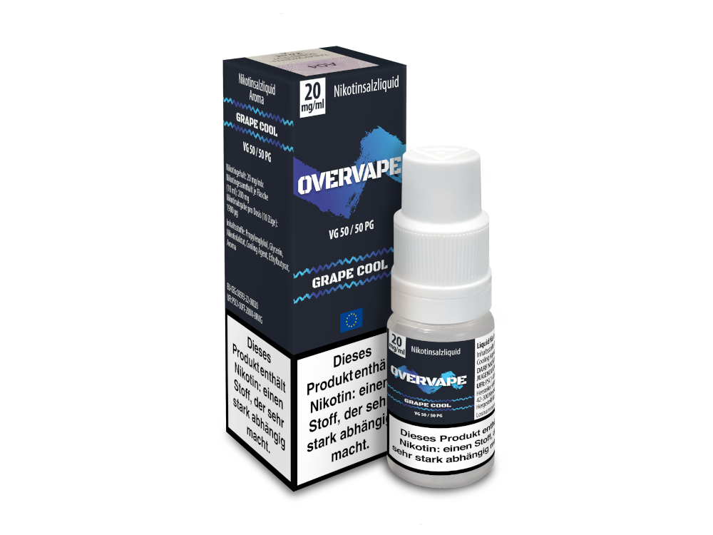 Overvape - Nikotinsalz Liquid - Grape Cool - 20 mg/ml