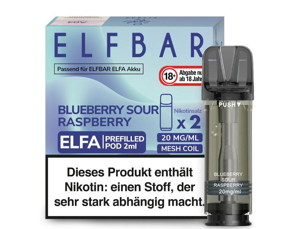 Elfbar Elfa Pod 20 mg/ml - Prefilled - Blueberry Sour Raspberry