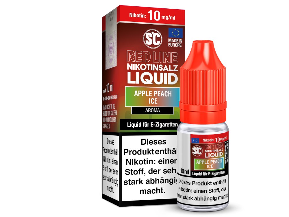 SC - Red Line - Apple Peach Ice - Nikotinsalz - 10 mg/ml