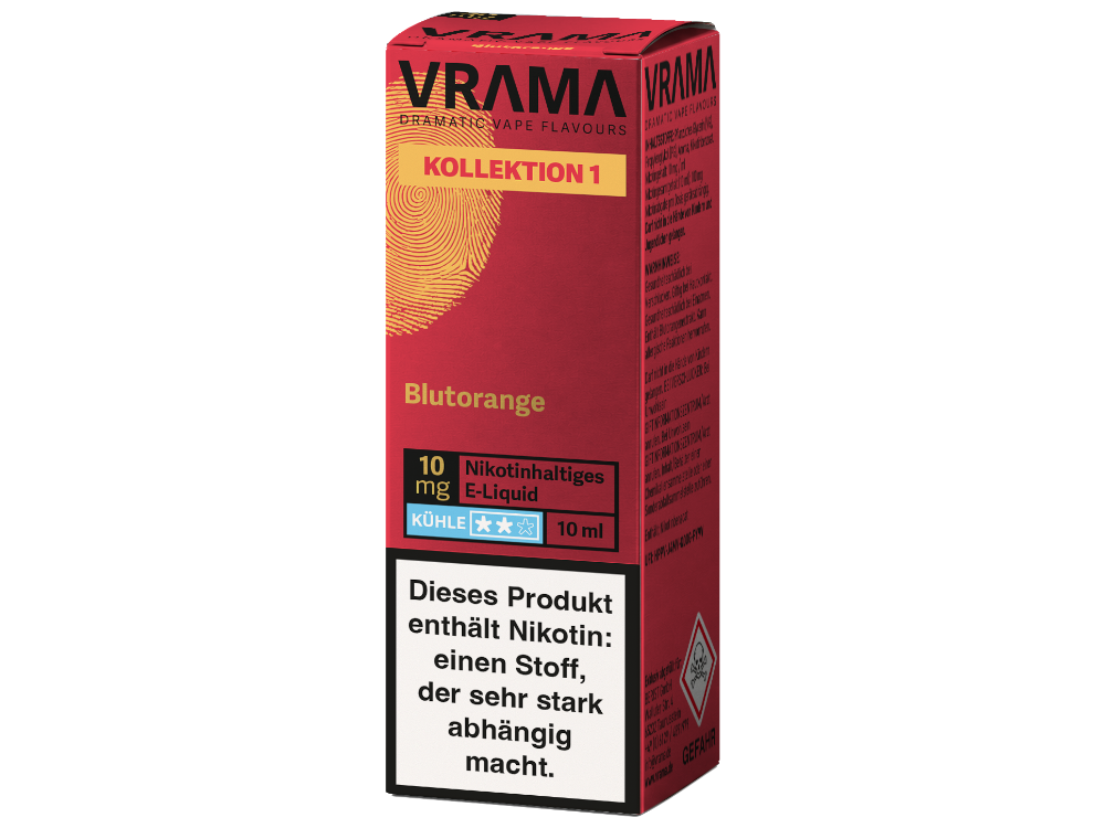VRAMA - Kollektion 1 - Nikotinsalz Liquid - Blutorange