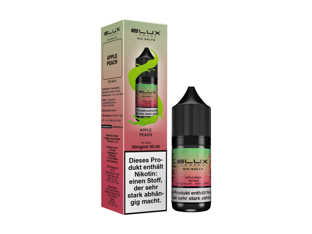 Elux - Nikotinsalz Liquid - Apple Peach
