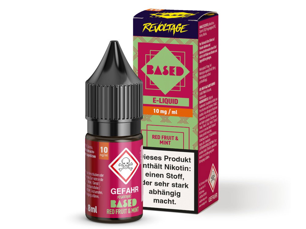 Revoltage - BASED - Hybrid Nikotinsalz Liquid - Red Fruit Mint - 10 mg/ml
