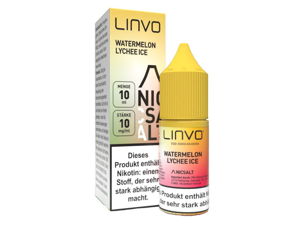 Linvo - Nikotinsalz Liquid - Watermelon Lychee Ice - 10 mg/ml