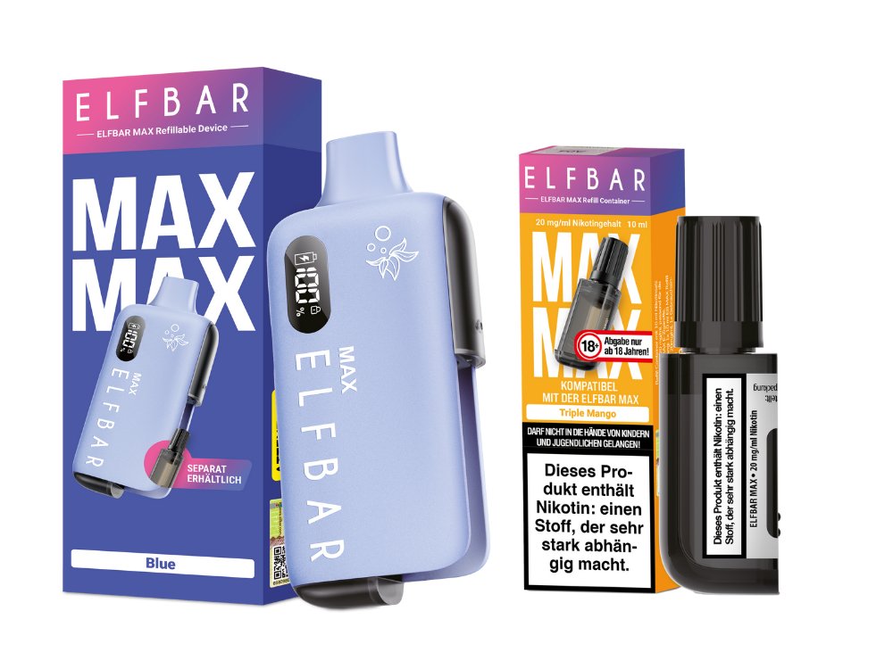Elfbar Max Set inkl. Liquid Pod - Blue - Triple Mango