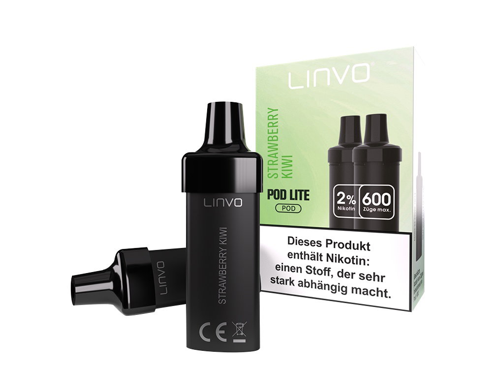 Linvo - Pod Lite Cartridge - Prefilled - Strawberry Kiwi - 20 mg/ml