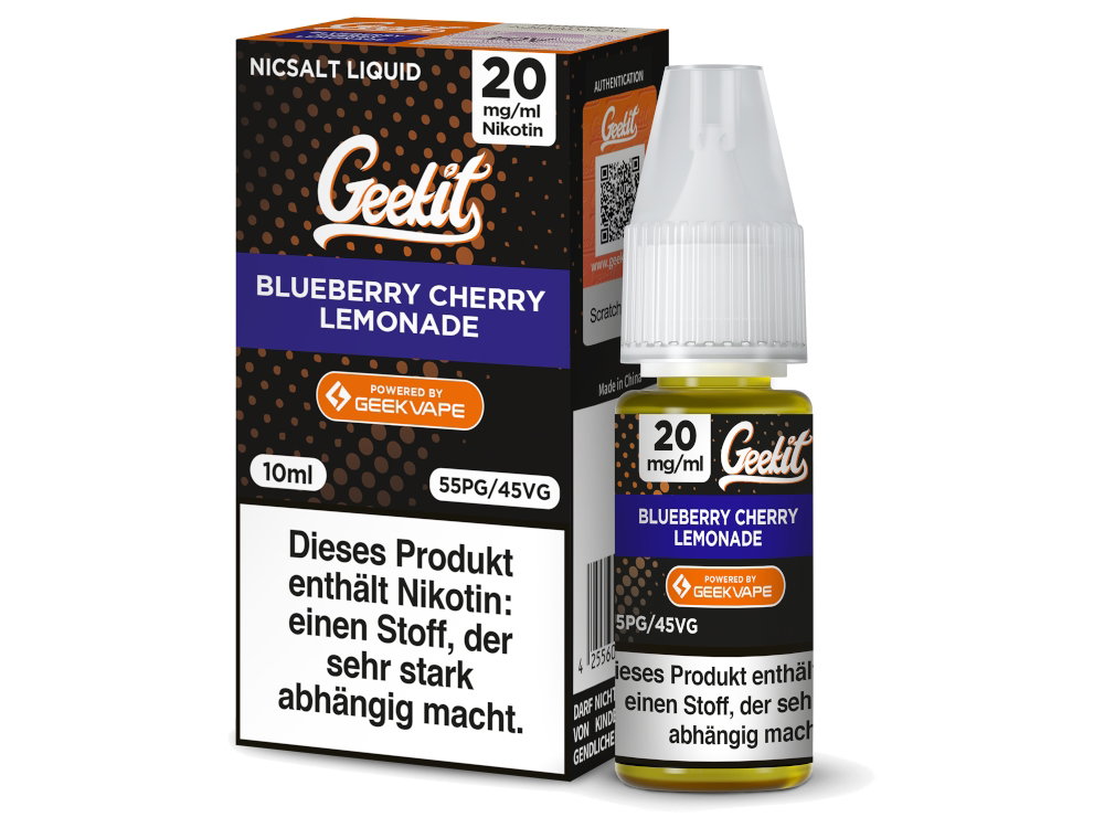 GeekVape - Geekit - Nikotinsalz Liquid - Blueberry Cherry Lemonade