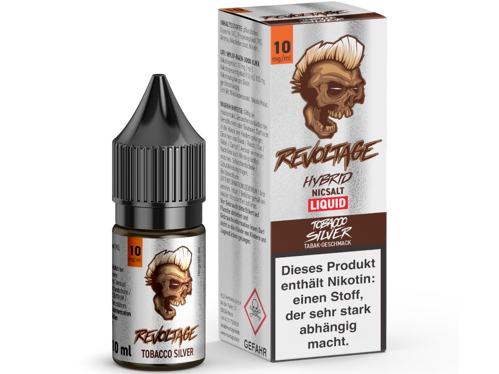 Revoltage - Hybrid Nikotinsalz Liquid - Tobacco Silver - 10 mg/ml