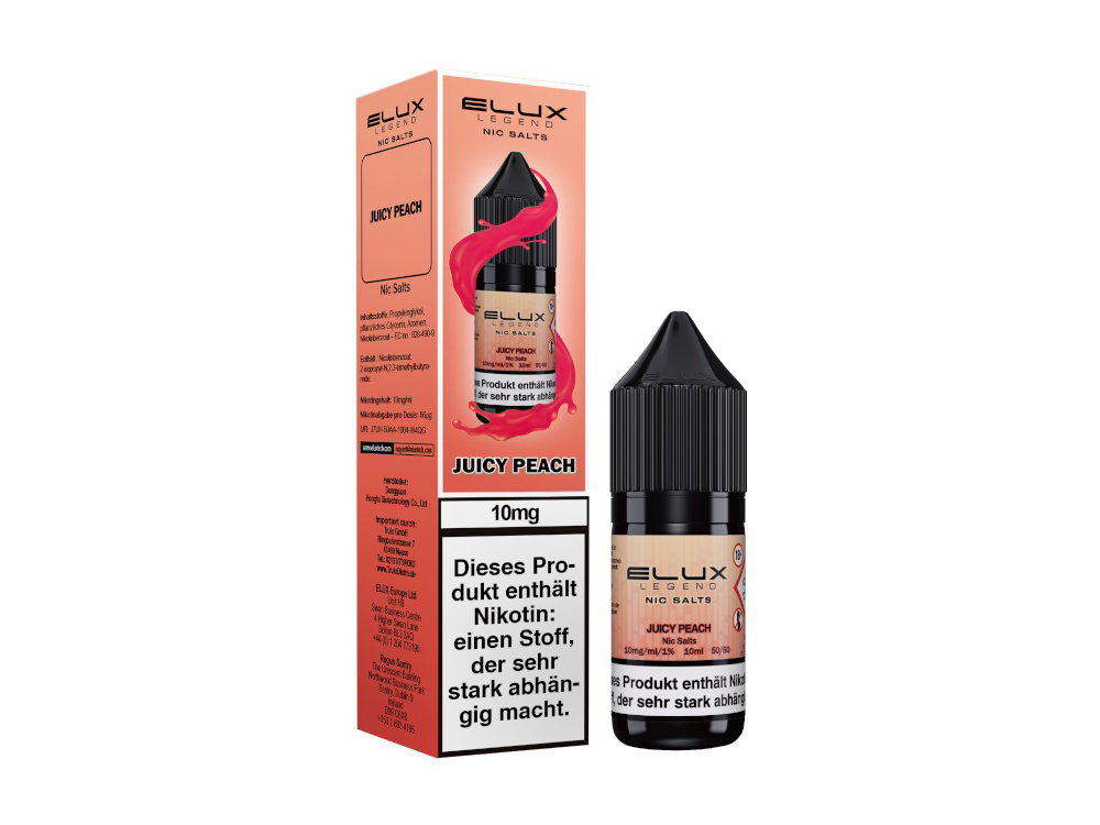 Elux - Nikotinsalz Liquid - Juicy Peach - 10 mg/ml