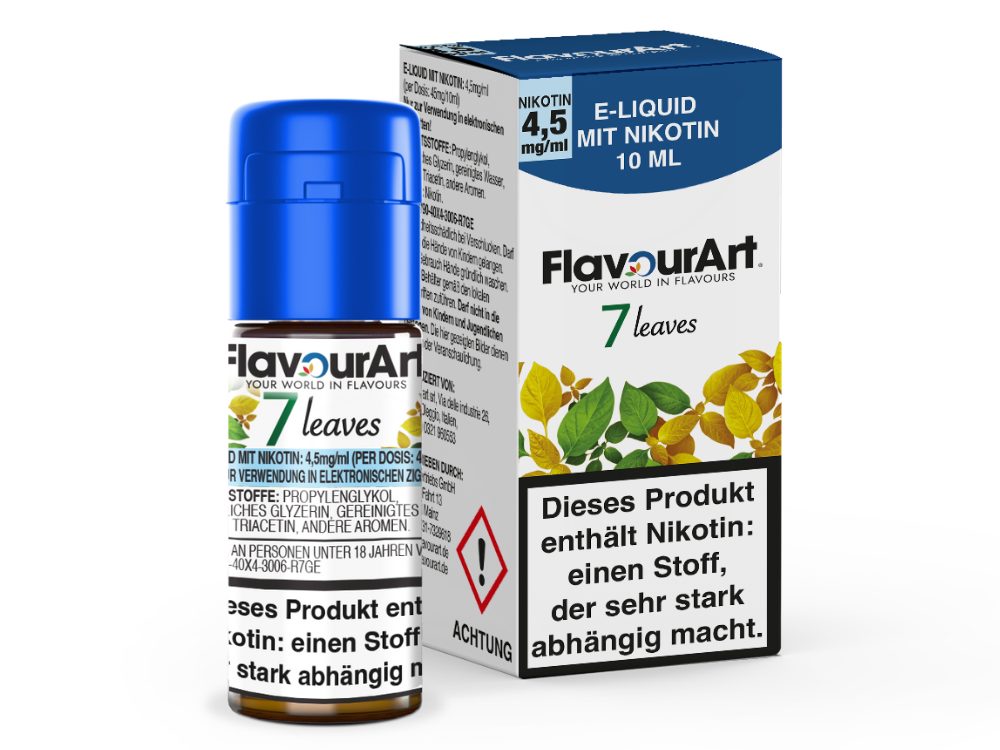 FlavourArt - E-Zigaretten Liquid - 7 Leaves - 4,5 mg/ml