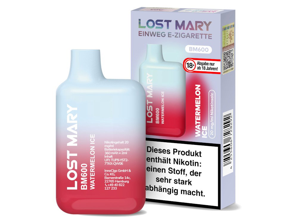 Lost Mary - BM600 Einweg E-Zigarette - 20mg/ml - Prefilled