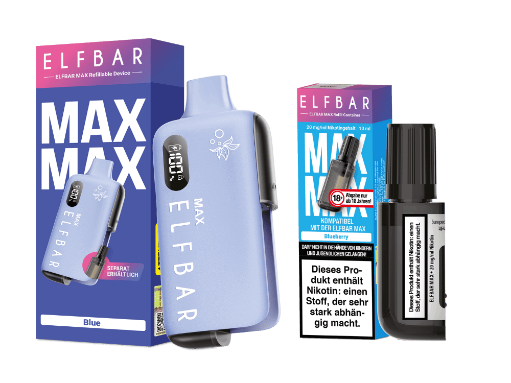 Elfbar Max Set inkl. Liquid Pod - Blue - Blueberry