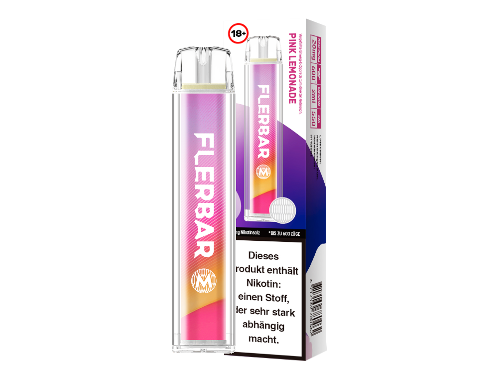 Flerbar - M Einweg E-Zigarette - Prefilled - Pink Lemonade - 20 mg/ml