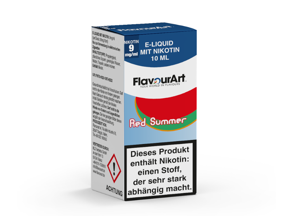 FlavourArt - E-Zigaretten Liquid - Red Summer - 9 mg/ml