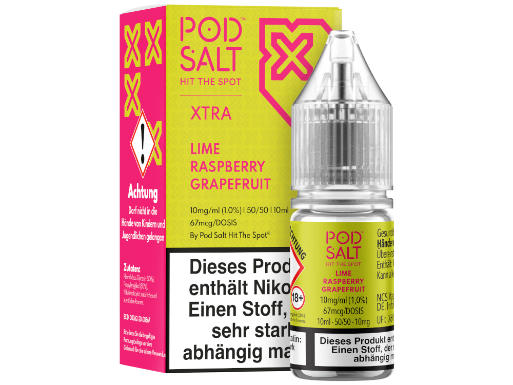 Pod Salt X - Nikotinsalz Liquid - Lime Raspberry Grapefruit