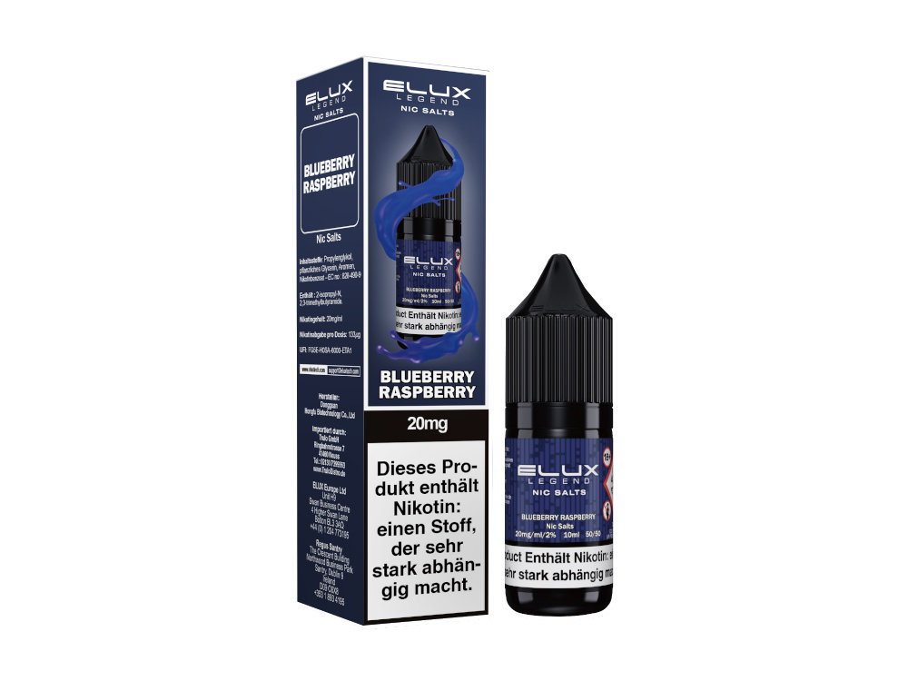 Elux - Nikotinsalz Liquid - Blueberry Raspberry - 20 mg/ml