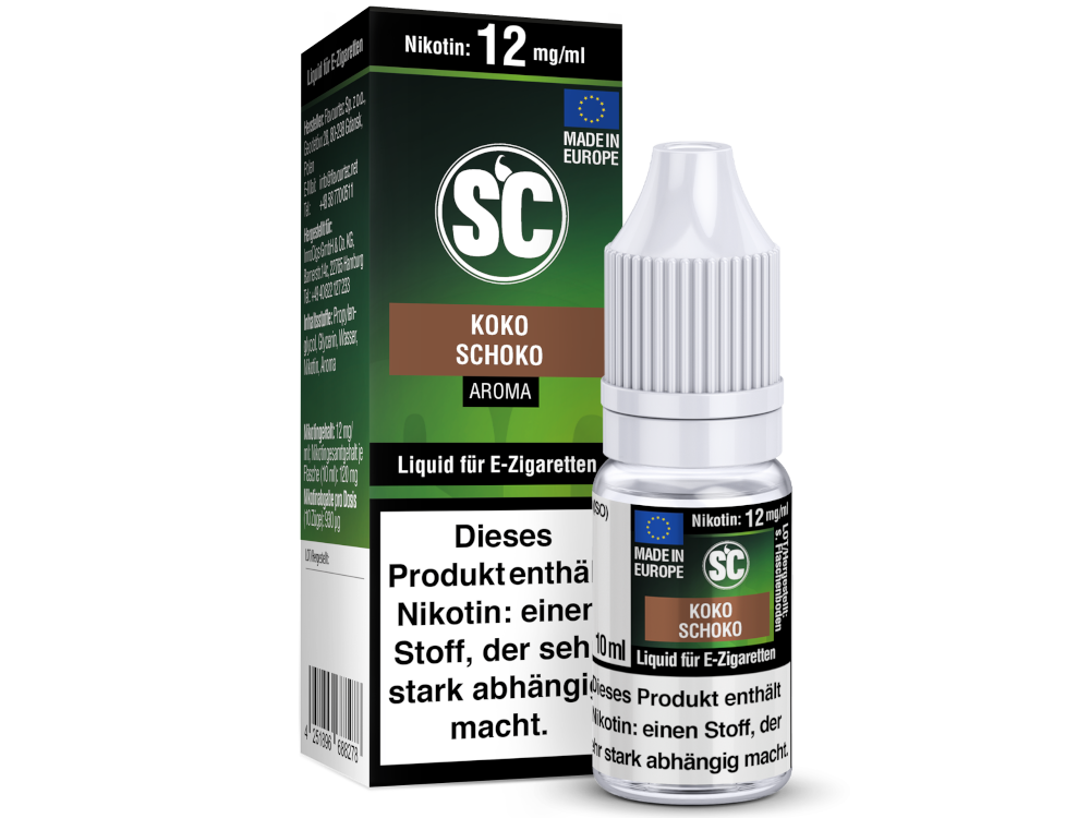 SC Liquid - Kokos Schokolade 12 mg/ml 10er Packung