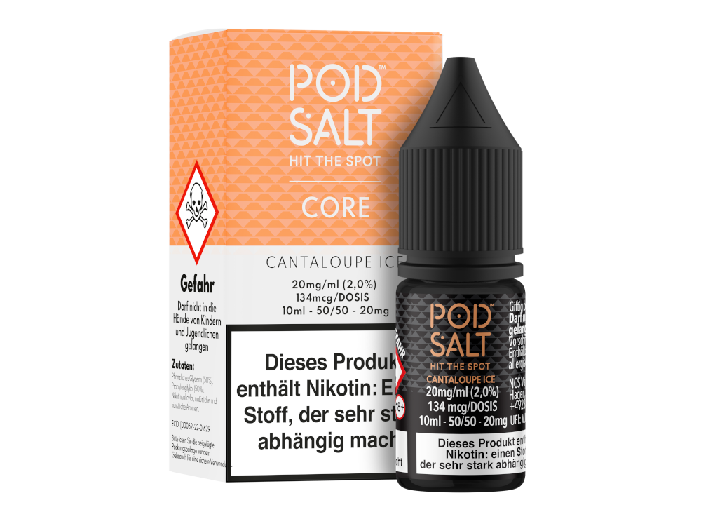Pod Salt Core - Nikotinsalz Liquid - Cantaloupe Ice - 20 mg/ml
