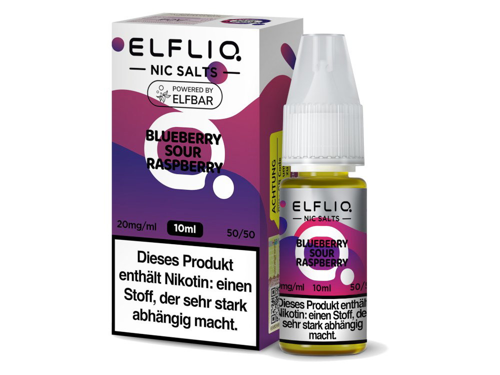 ELFLIQ Blueberry Sour Raspberry Nikotinsalz 20 mg ELFLIQ Blueberry Sour Raspberry Nikotinsalz 20 mg