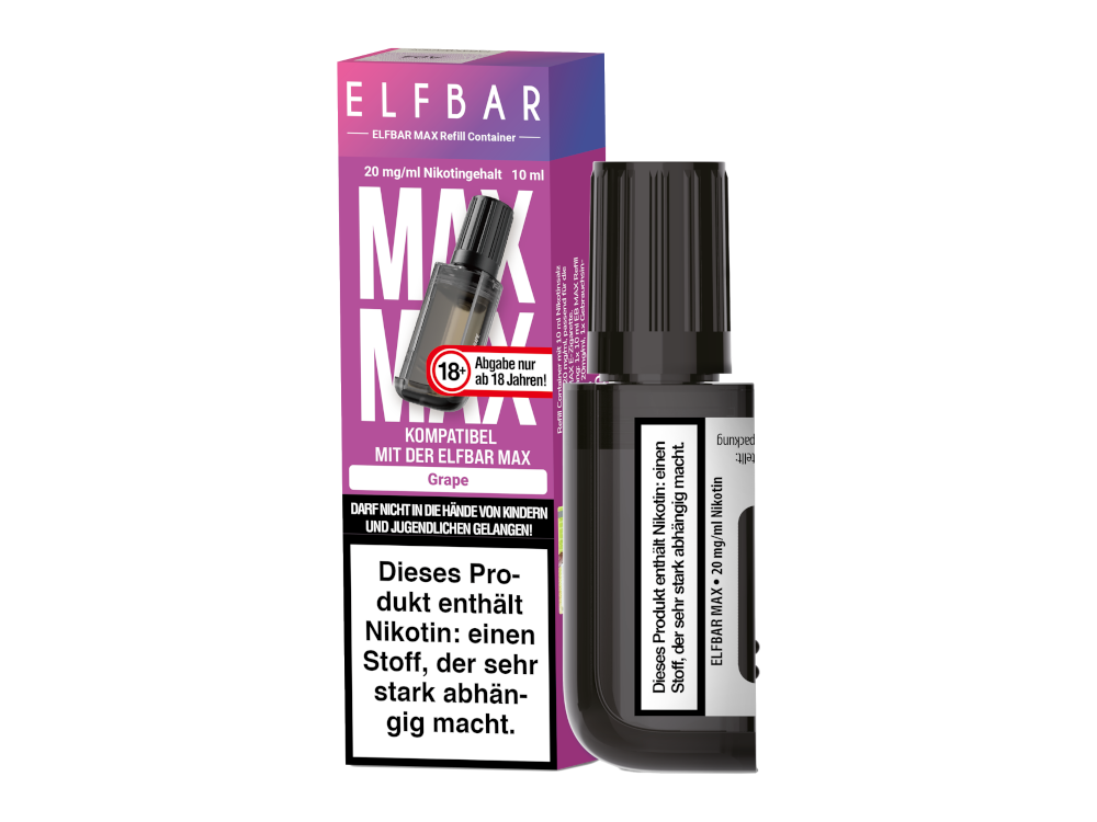 Elfbar - Max Refill Container - Prefilled - Grape - 20 mg/ml
