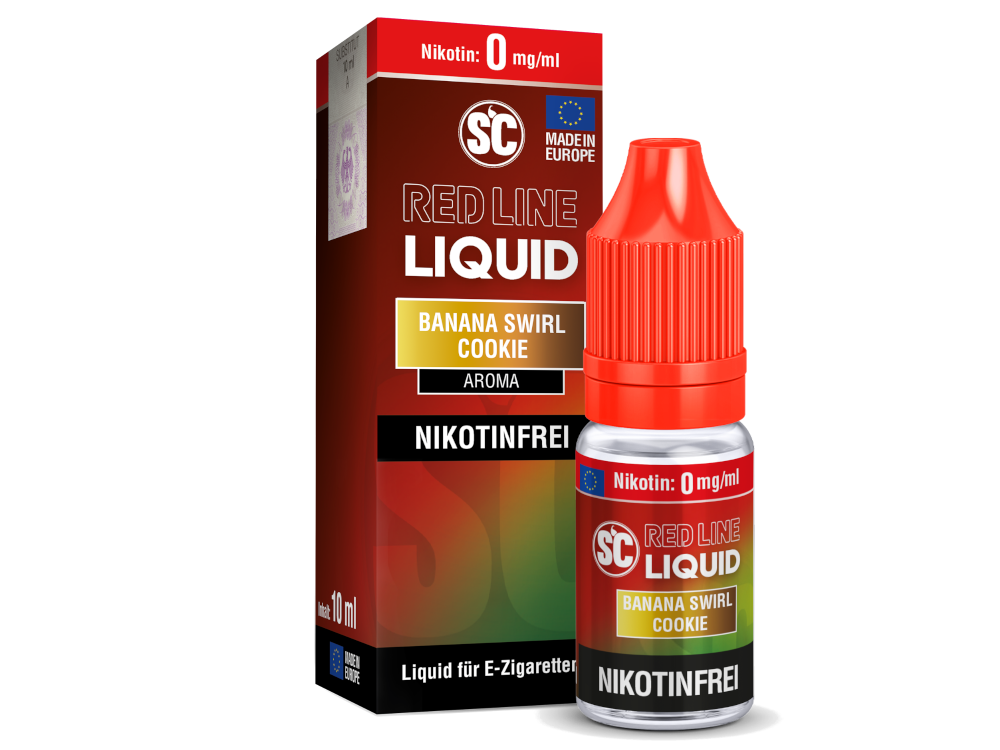 SC - Red Line - Banana Swirl Cookie - Nikotinsalz Liquid - 0 mg/ml