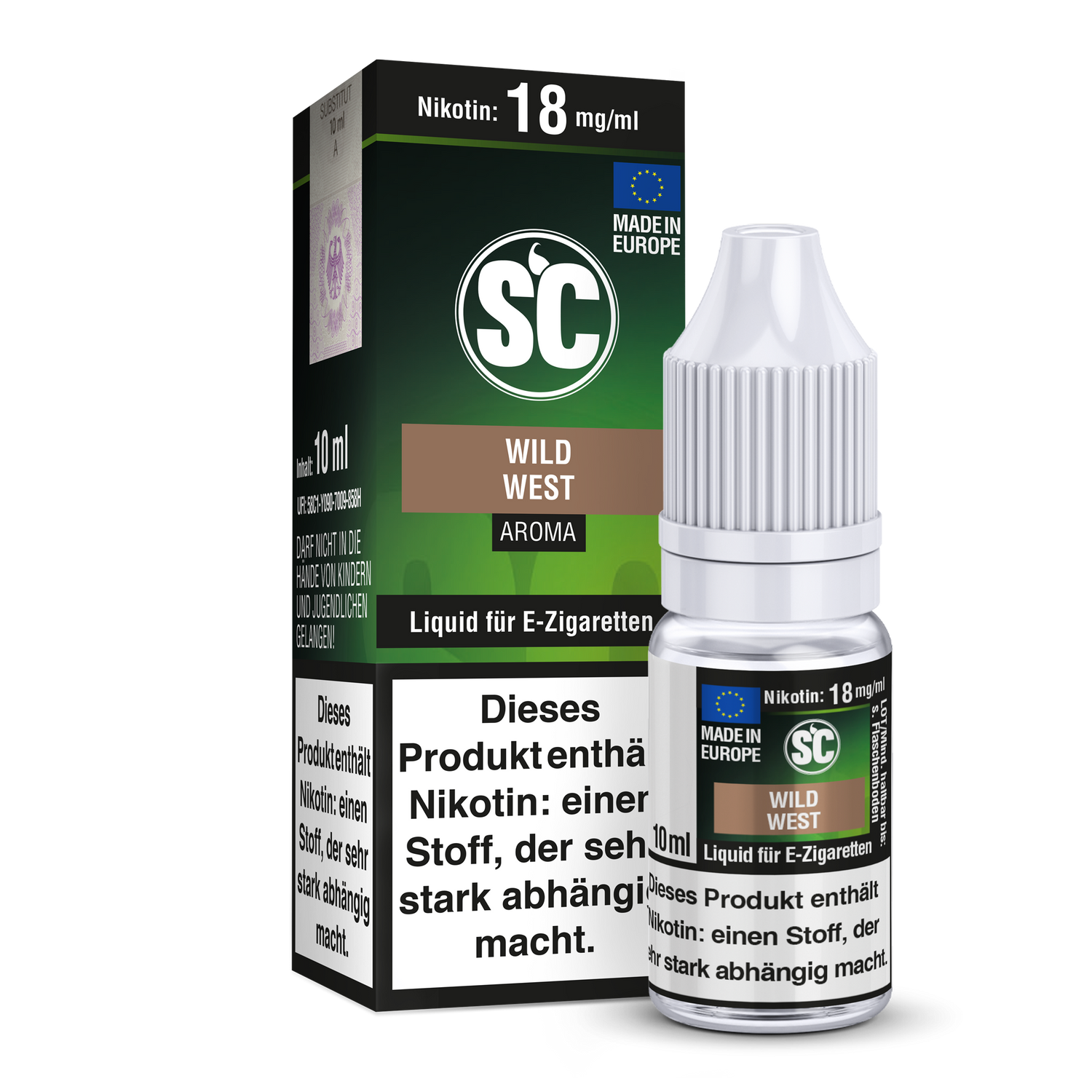 Wild West Tabakaroma E-Zigaretten Liquid - 18 mg/ml