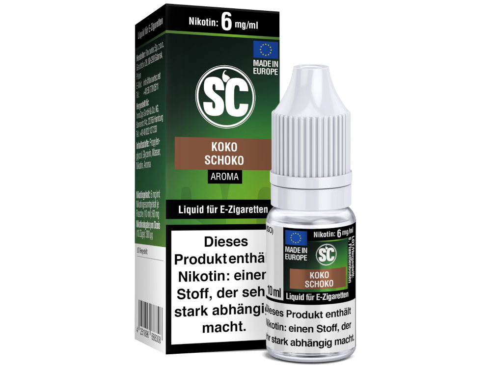 SC Liquid - Kokos Schokolade 6 mg/ml 10er Packung