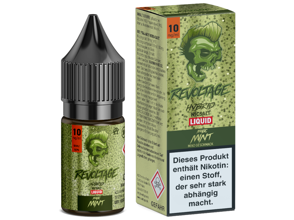 Revoltage - Tobacco Gold - Hybrid Nikotinsalz Liquid - Magic Mint - 10 mg/ml