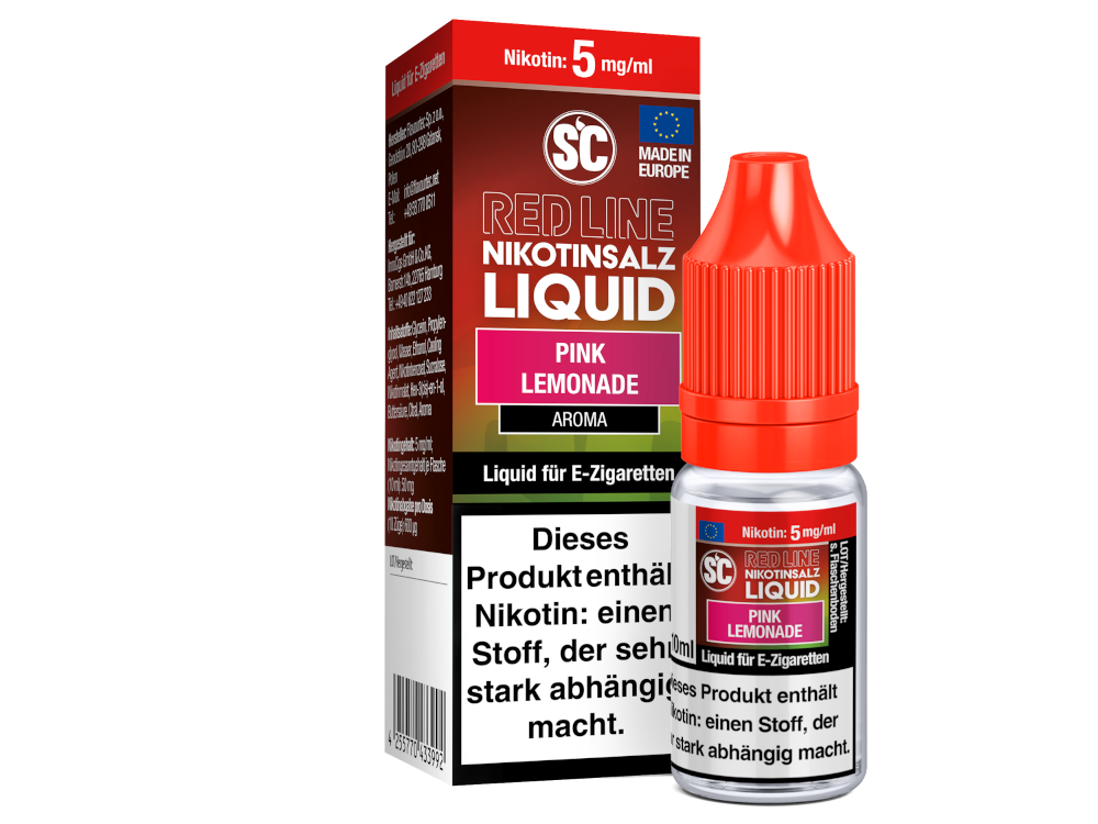 SC - Red Line - Pink Lemonade - Nikotinsalz Liquid - 5 mg/ml