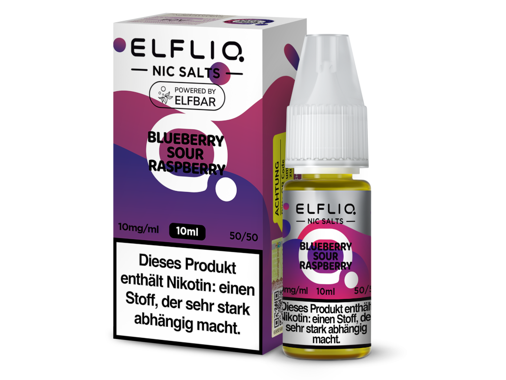 ELFLIQ - Blueberry Sour Raspberry - Nikotinsalz Liquid 10 mg/ml