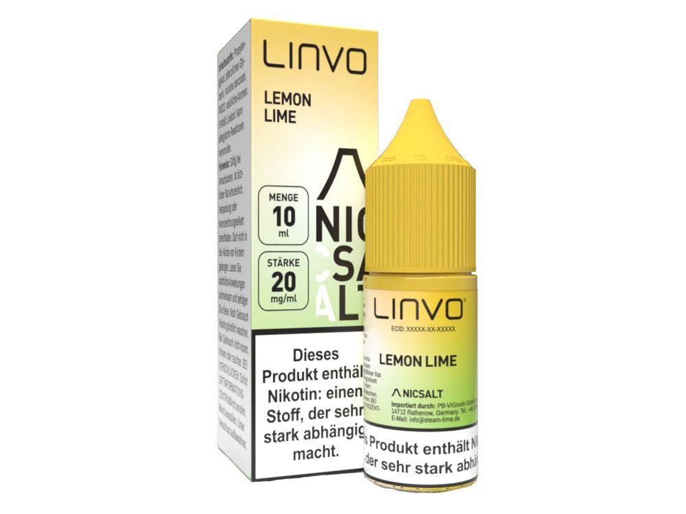 Linvo - Nikotinsalz Liquid - Lemon Lime - 20 mg/ml