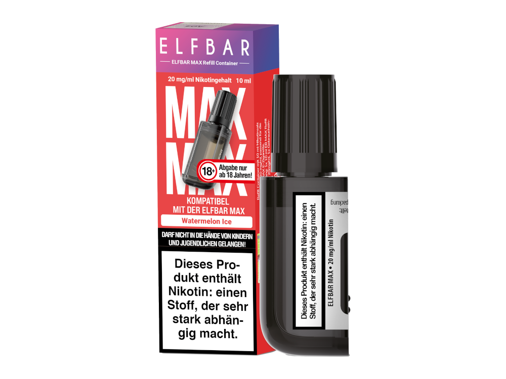 Elfbar - Max Refill Container - Prefilled - Watermelon Ice - 20 mg/ml