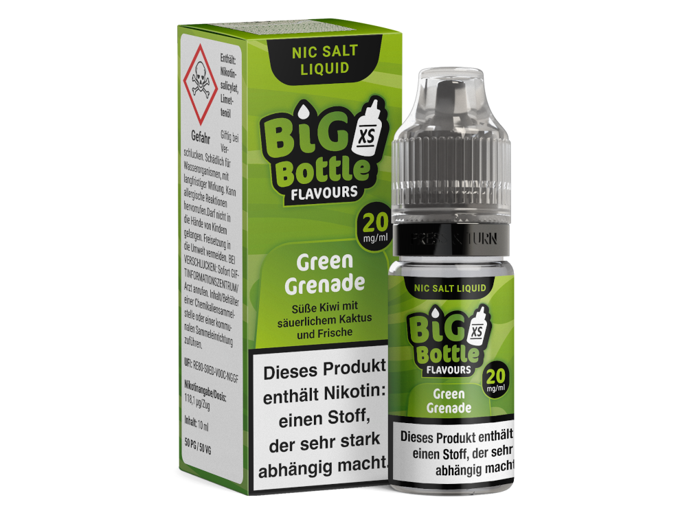 Big Bottle - Green Grenade - Nikotinsalz Liquid - 20 mg/ml