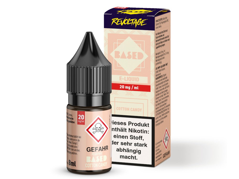 Revoltage - BASED - Hybrid Nikotinsalz Liquid - Cotton Candy - 20 mg/ml