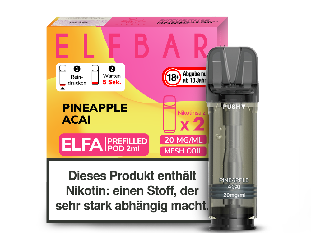 Elfbar Elfa Pod 20 mg/ml - Prefilled - Pineapple Acai