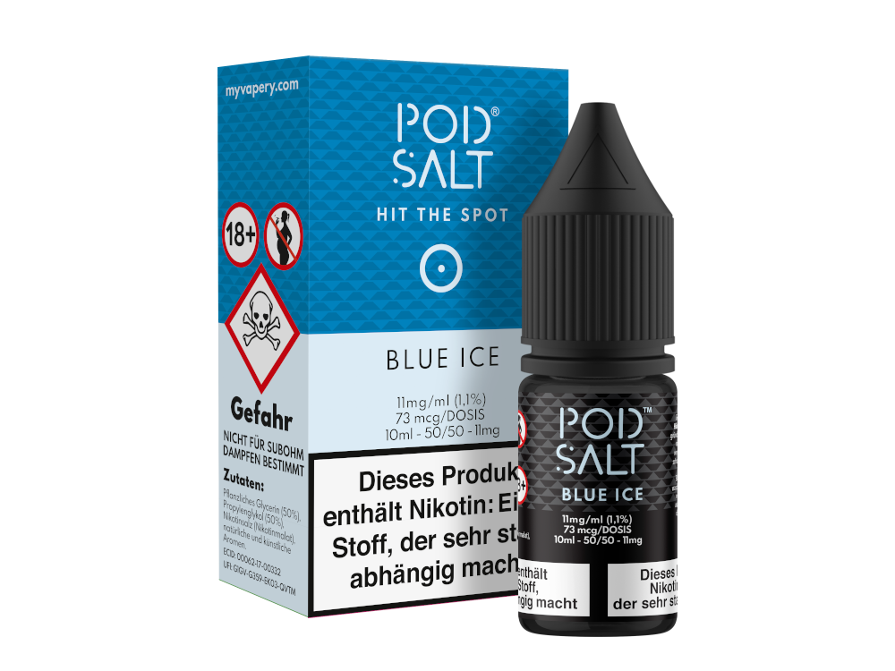 Pod Salt - Blue Ice - Nikotinsalz Liquid - 11 mg/ml