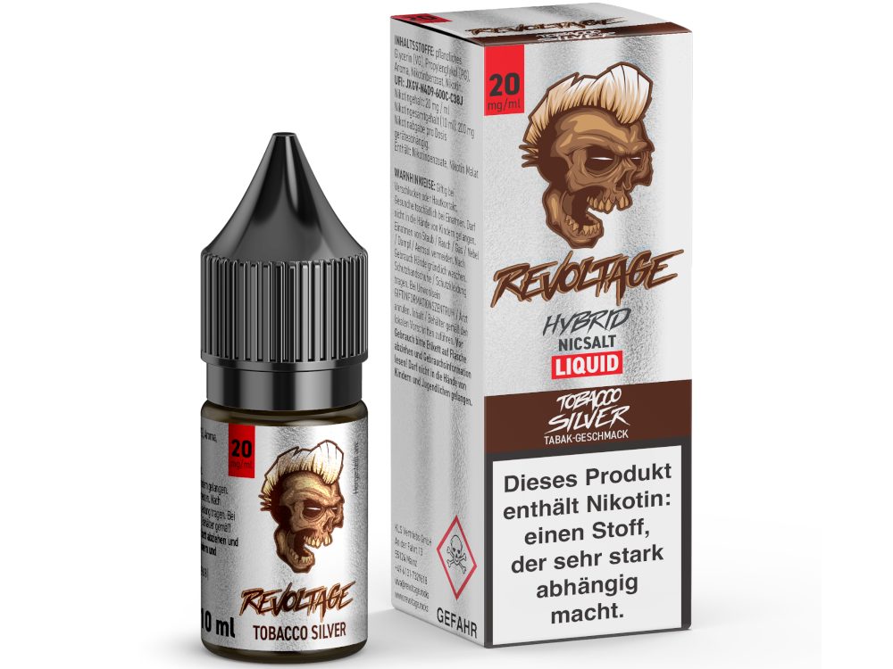 Revoltage - Hybrid Nikotinsalz Liquid - Tobacco Silver - 20 mg/ml