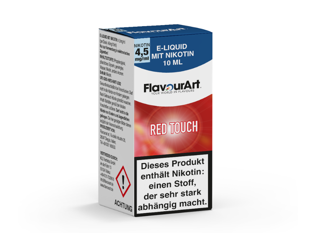 FlavourArt - E-Zigaretten Liquid - Red Touch - 4,5 mg/ml