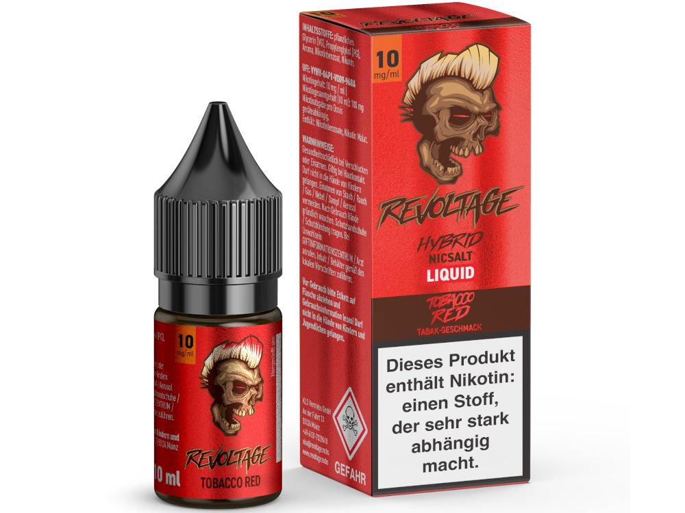 Revoltage - Hybrid Nikotinsalz Liquid - Tobacco Red - 10 mg/ml