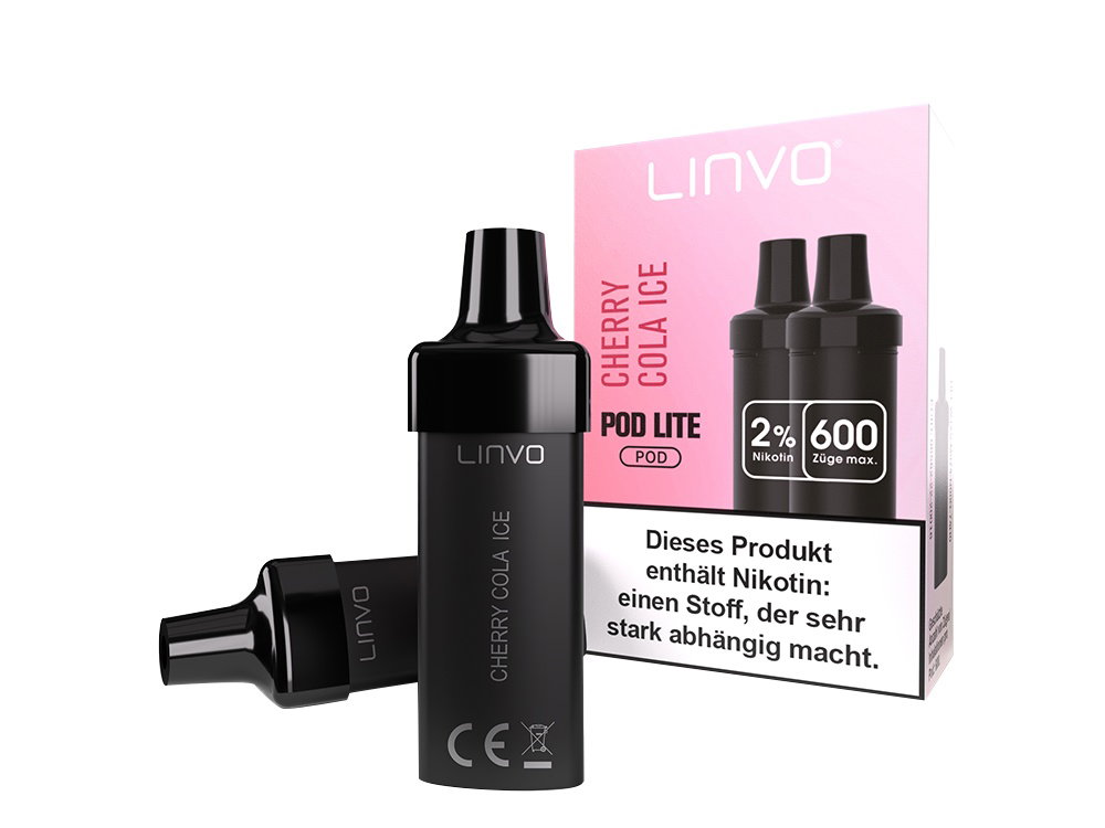 Linvo - Pod Lite Cartridge - Prefilled - Cherry Cola Ice - 20 mg/ml