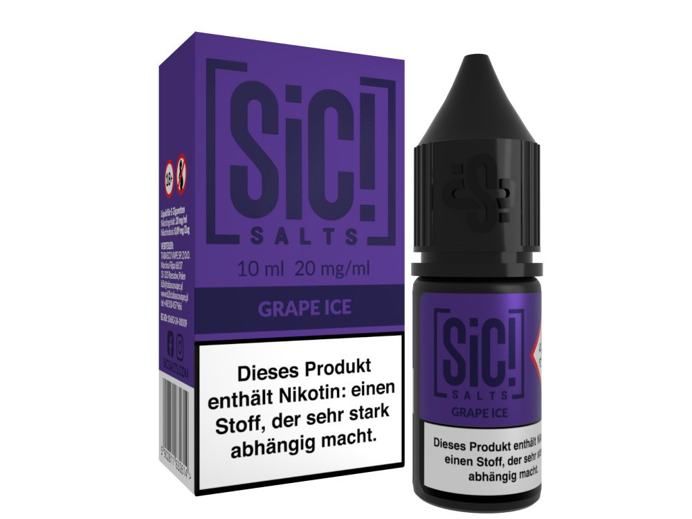 SiC! Salts - Nikotinsalz Liquid - Grape Ice - 20 mg/ml