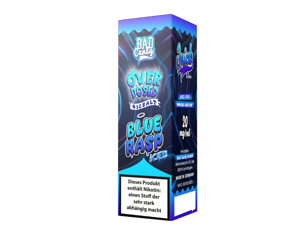 Bad Candy Liquids - Juicd - Nikotinsalz Liquid - Blue Rasp - 20 mg/ml