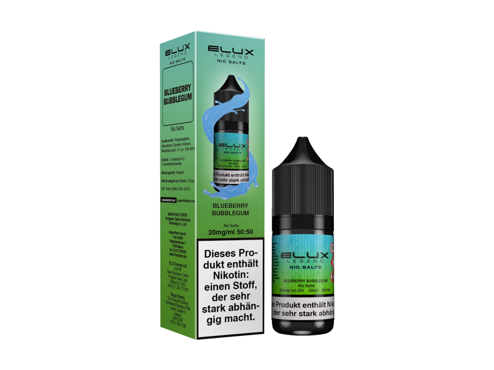 Elux - Nikotinsalz Liquid - Blueberry Bubblegum
