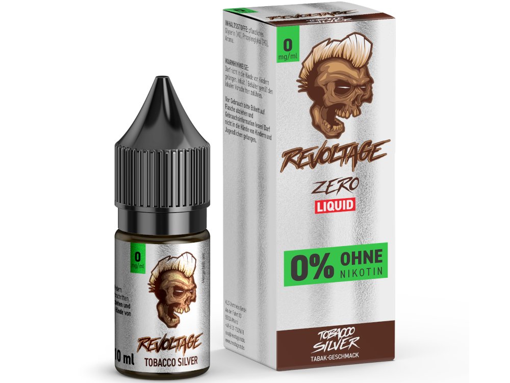 Revoltage - Hybrid Nikotinsalz Liquid - Tobacco Silver - 0 mg/ml