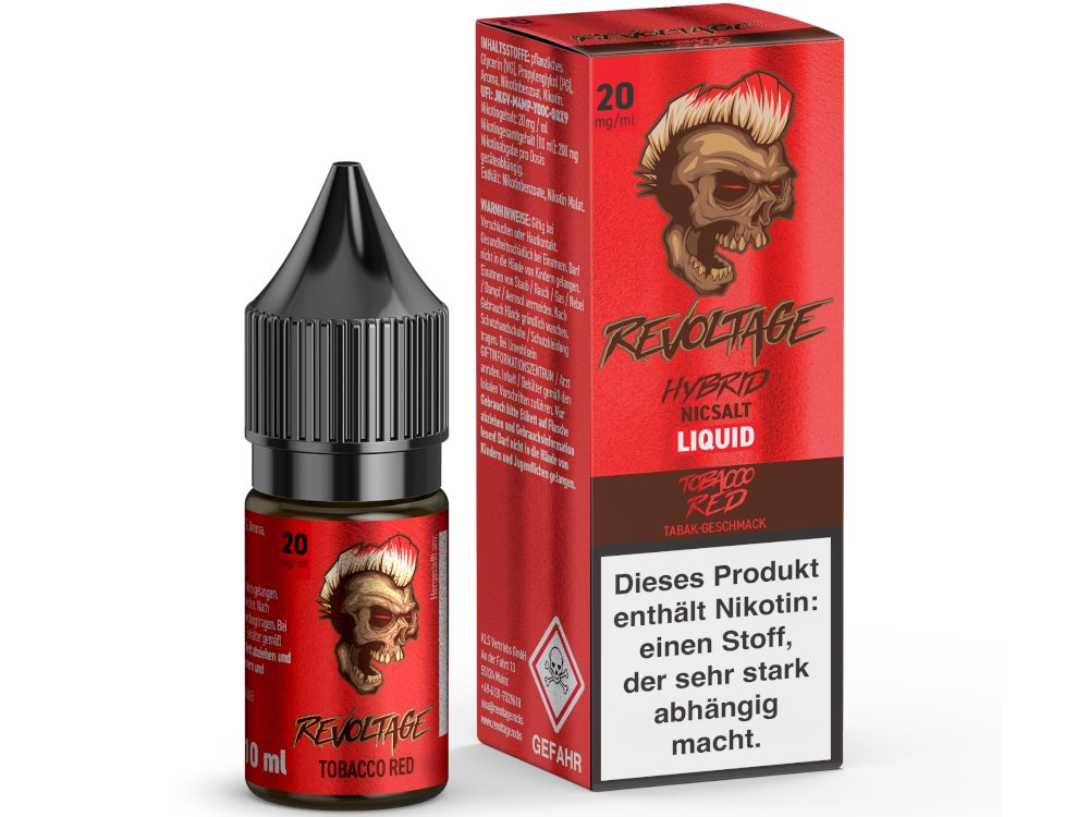 Revoltage - Hybrid Nikotinsalz Liquid - Tobacco Red - 20 mg/ml