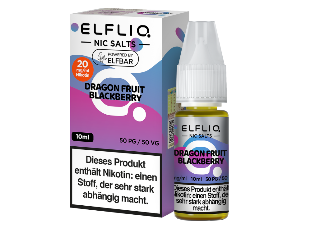 ELFLIQ - Dragon Fruit Blackberry - Nikotinsalz Liquid - 20 mg/ml